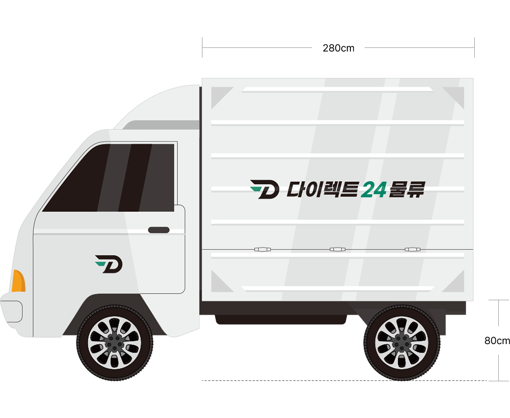 1톤 윙바디 측면 도면