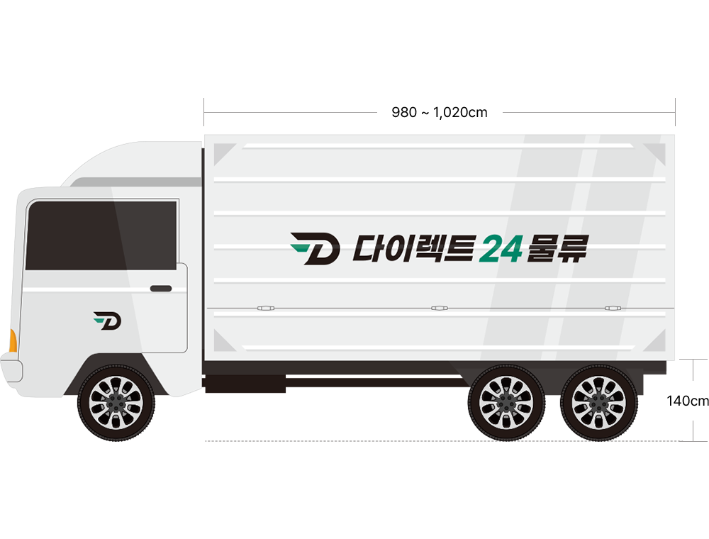 14톤 윙바디 측면 도면