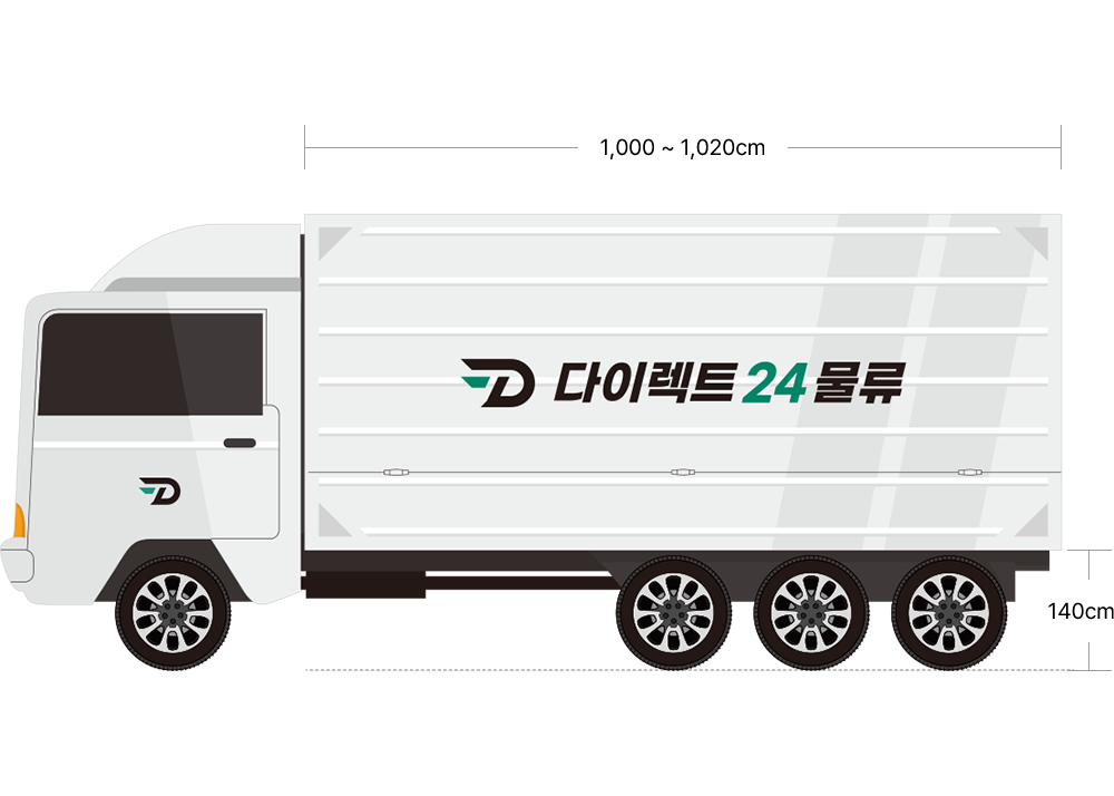 18톤 윙바디 측면 도면